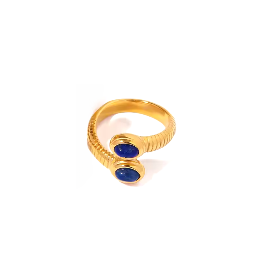 Anello Blu Snake