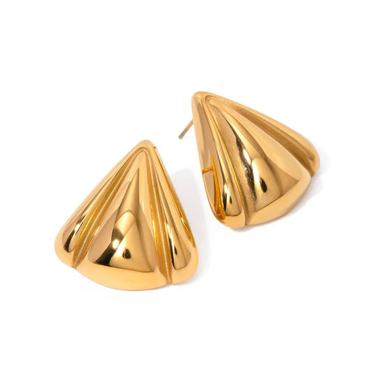 Uworld Minimalist Geometric Triangle Stainless Steel Earrings Fashion Elegant Jewelry for Women Valentine'S Day Gift Сережки